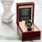 To My Man - Always Remember openwork watch