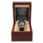 To My Man - Always Remember openwork watch