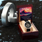 Father and Mountains openwork watch