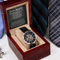 To My Man - Always Remember openwork watch