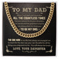 My Dad - God Chose You D cuban link chain