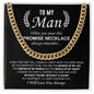To My Man - Promise Necklace cuban link chain