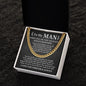To My Man - Always Remember cuban link chain