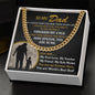 To My Dad - My Forever Hero - Son cuban link chain