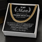 To My Man - Promise Necklace cuban link chain