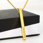 Engraved Stick Necklace