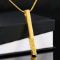Engraved Stick Necklace