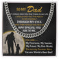 To My Dad - My Forever Hero - Son cuban link chain