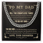 My Dad - God Chose You D cuban link chain