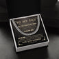 My Dad - God Chose You D cuban link chain