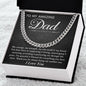 To My Amazing Dad-My Courage cuban link chain