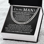 To My Man - Always Remember cuban link chain