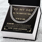 My Dad - God Chose You D cuban link chain