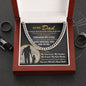 To My Dad - My Forever Hero - Son cuban link chain
