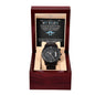 Hero Of My Childhood chronograph watch black