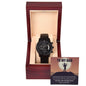 My Dad - Your Guiding Hand chronograph watch black