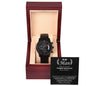 To My Man - Promise Necklace chronograph watch black