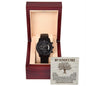 Father_s Tree chronograph watch black