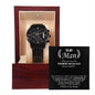 To My Man - Promise Necklace chronograph watch black