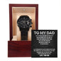 To My Dad - Warm Smile chronograph watch black