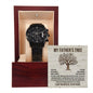 Father_s Tree chronograph watch black