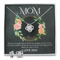 Mom - Not Enough Words Love Knot and Earring set|Mom