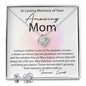 Loving Memory Mom Love Knot and Earring set|Mom