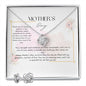 mother's day , for footprints Love Knot and Earring set|Mom