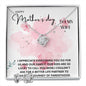 mother's day from husband Love Knot and Earring set|Mom