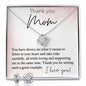 Thank You Mom Love Knot and Earring set|Mom