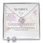 mother's day , for footprints Love Knot and Earring set|Mom