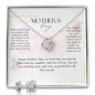 Pink Aesthetic Mother's Day (Card (Landscape)) (1000 × 1000 px) Love Knot and Earring set|Mom
