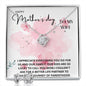 mother's day from husband Love Knot and Earring set|Mom