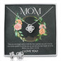Mom - Not Enough Words Love Knot and Earring set|Mom