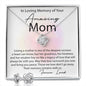 Loving Memory Mom Love Knot and Earring set|Mom