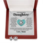 To My Beautiful Daughter Love Knot and Earring set|Mom