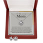 Love knot necklace with earrings| to my loving mom