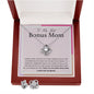 To My Best Bonus Mom Love Knot and Earring set|Mom