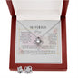 mother's day foot print Love Knot and Earring set|Mom