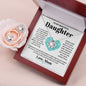 To My Beautiful Daughter Love Knot and Earring set|Mom