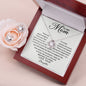 To My Mom - Appreciate You Always Love Knot and Earring set|Mom