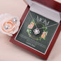Mom - Not Enough Words Love Knot and Earring set|Mom