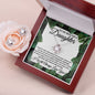 To My Beautiful Daughter-Leaf Love Knot and Earring set|Mom