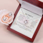 mother's day foot print Love Knot and Earring set|Mom
