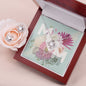 Pastel Floral Bouquet Mother's Day Card (1000 × 1000 px) Love Knot and Earring set|Mom