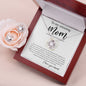 To My Amazing Mom - When We Can_t be Together Love Knot and Earring set|Mom