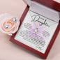 To My Daughter - Closed My Eyes Love Knot and Earring set|Mom