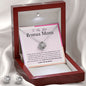 To My Best Bonus Mom Love Knot and Earring set|Mom