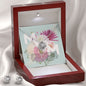 Pastel Floral Bouquet Mother's Day Card (1000 × 1000 px) Love Knot and Earring set|Mom