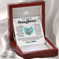 To My Beautiful Daughter Love Knot and Earring set|Mom